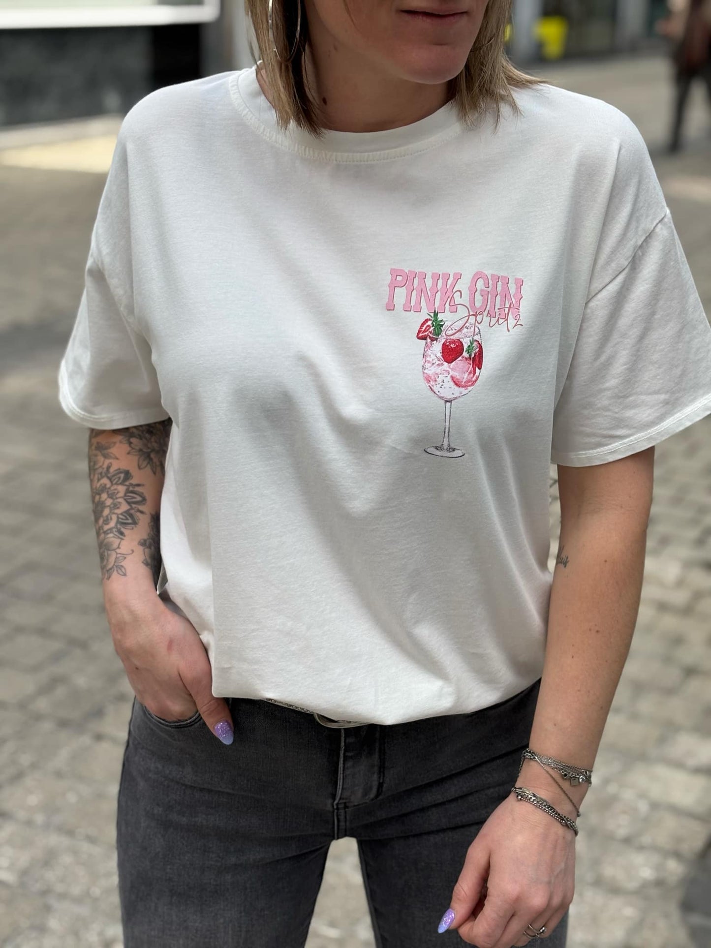 T-SHIRT PINK GIN