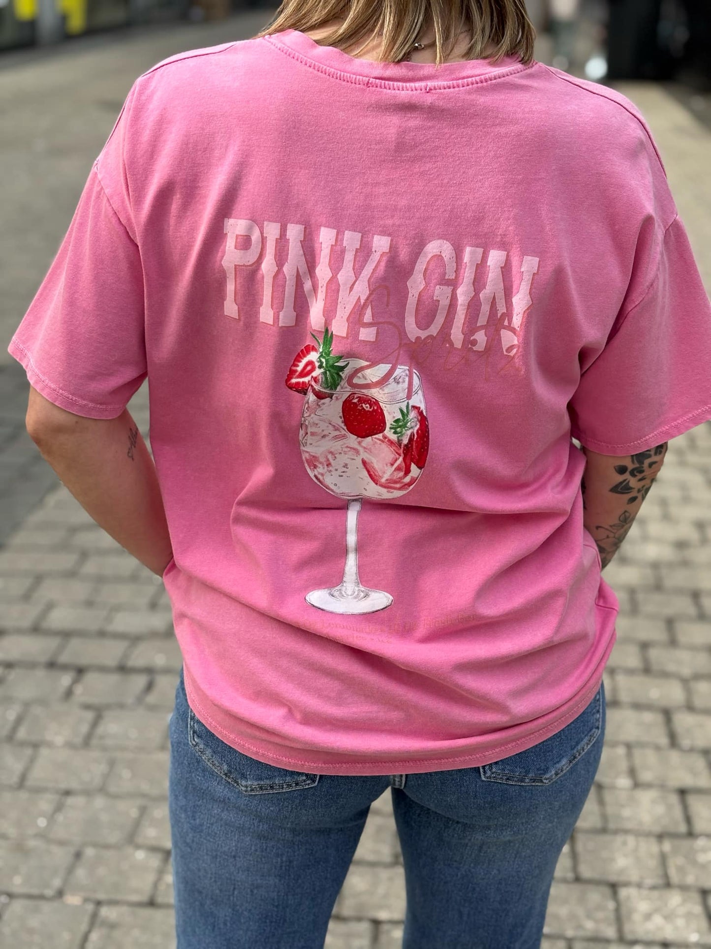 T-SHIRT PINK GIN