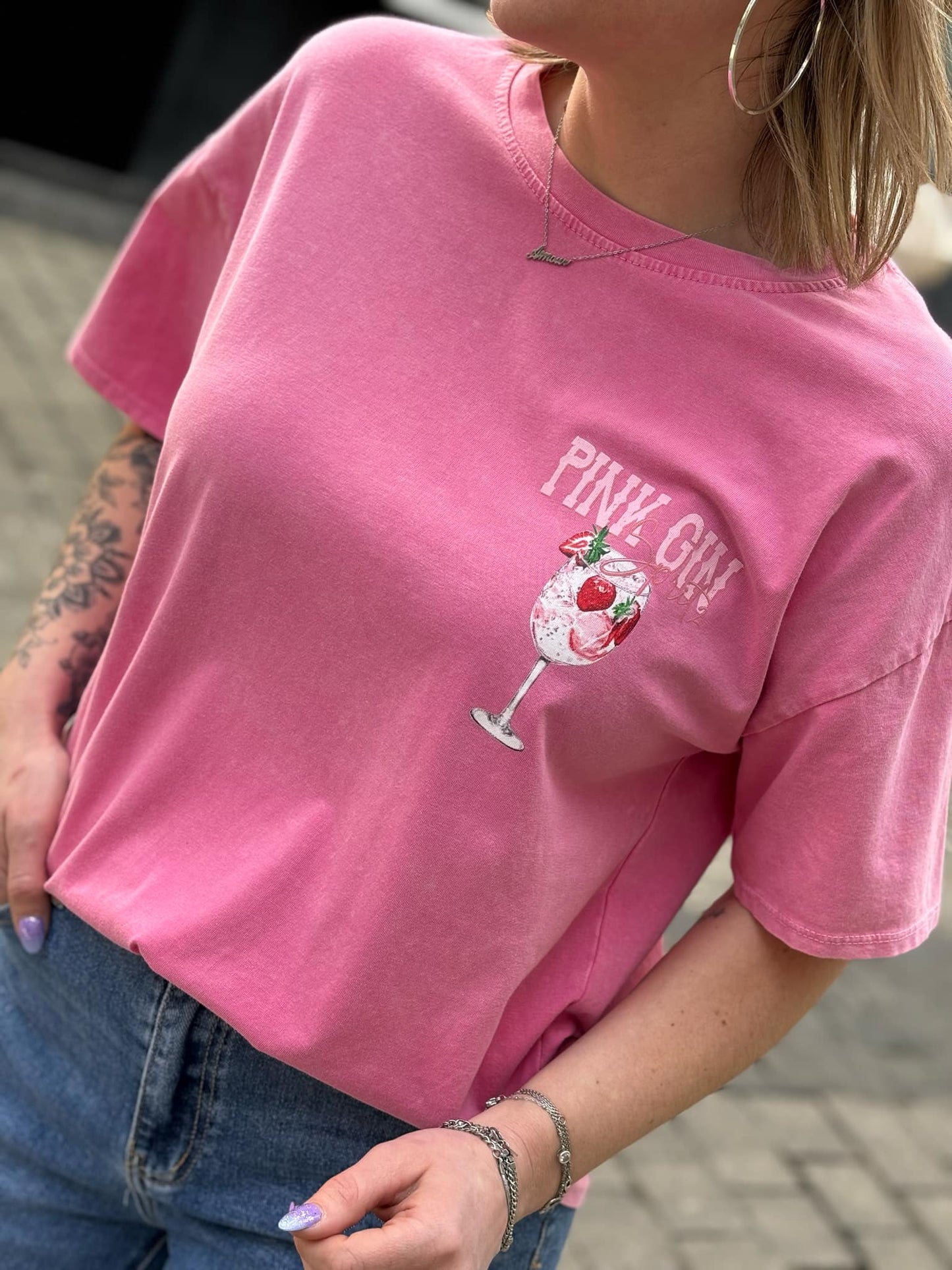 T-SHIRT PINK GIN