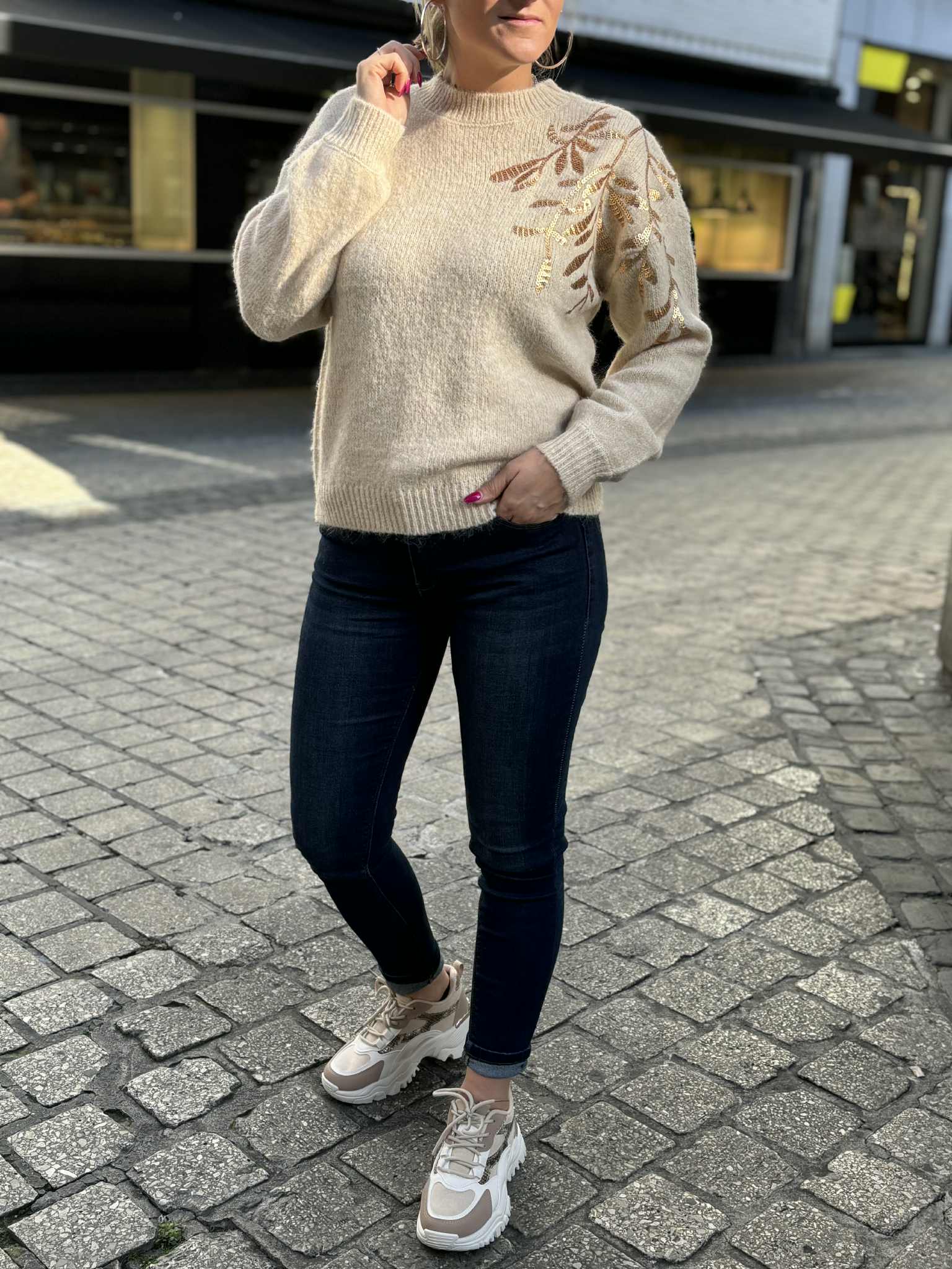 JEANS LILA