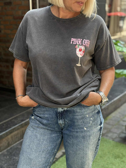 T-SHIRT PINK GIN