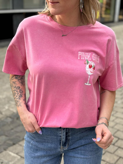 T-SHIRT PINK GIN